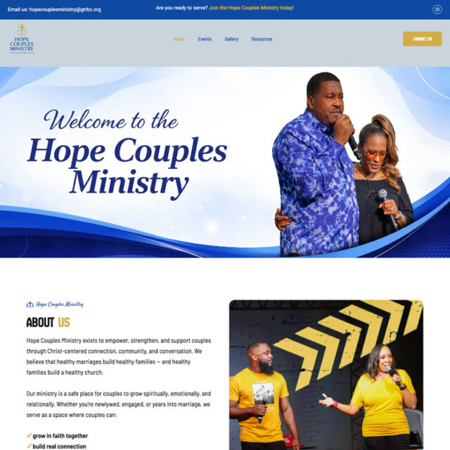 House of Hope Couples Ministry
